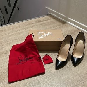 Lightly Used Black Christian Louboutin Pigalle Follies 100mm Heels, 39 (US 9)